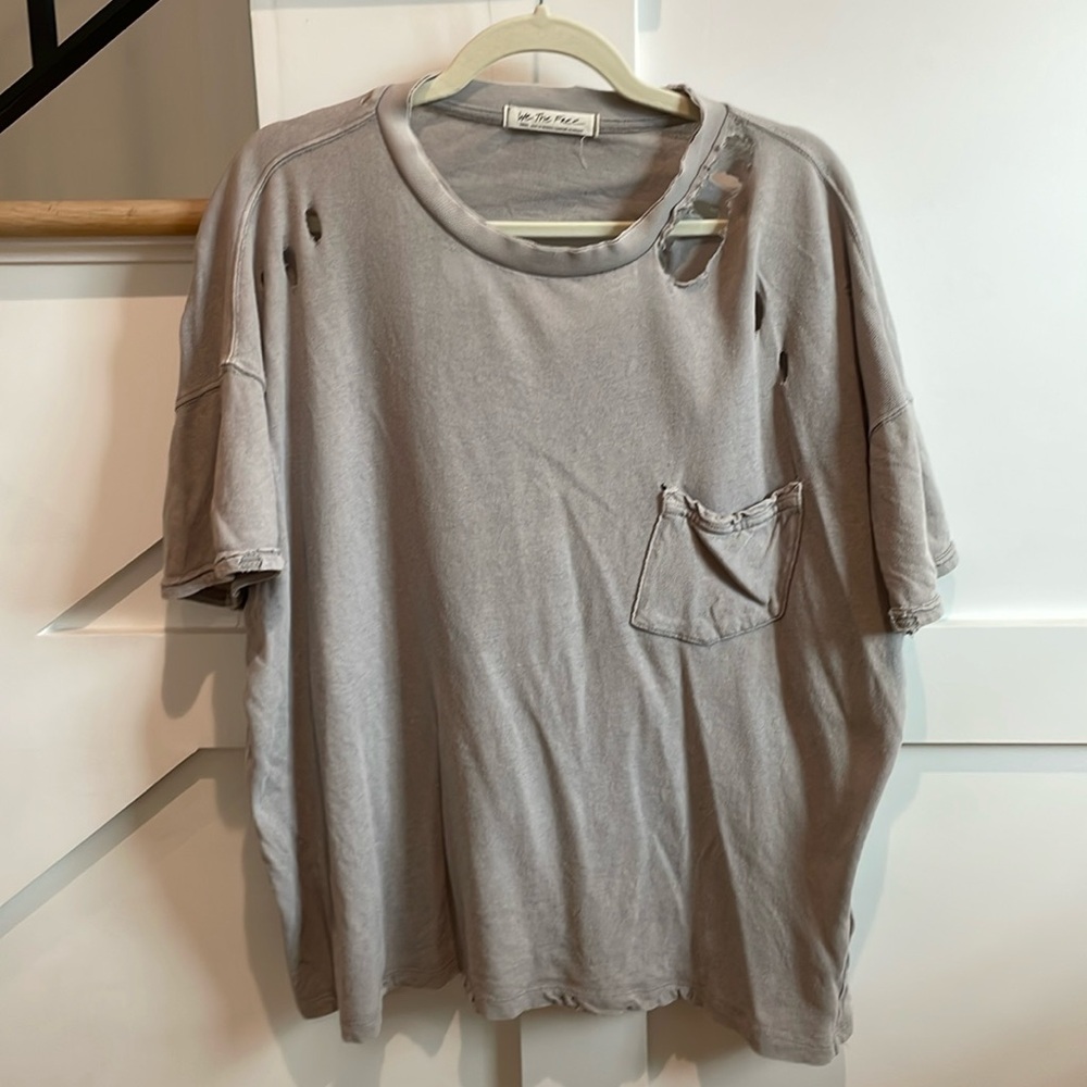 We The Free Rubi Distressed Shirt